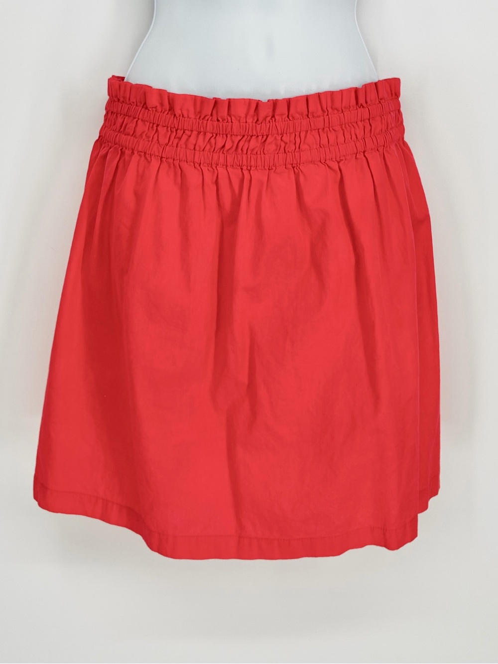 Free People Smocked Wide High Waist Cotton Mini Skirt Hot Pink Sz XS